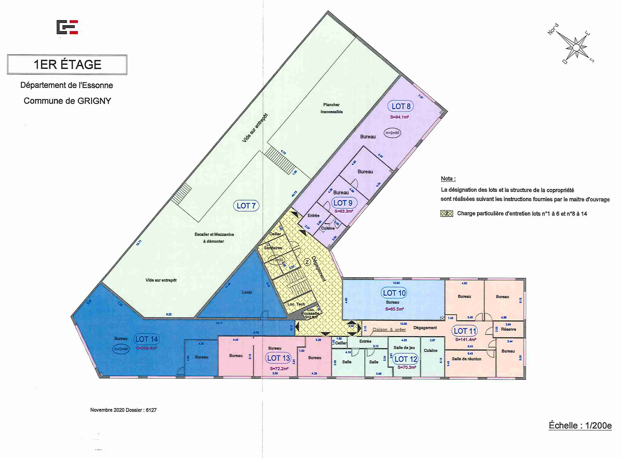 Bureaux à vendre - 1970.0 m2 - 91 - Essonne